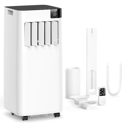 ZAFROスポットクーラー静音小型排熱なし家庭用8畳10畳スポットエアコン冷房業務用窓パネルポータブルエアコン移動式送風|除湿|睡眠2.6kwミュート省エネリモコン付き寝室|オフィス|部屋用