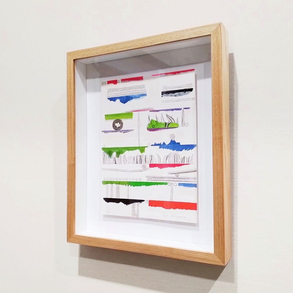 猪熊弦一郎　環境Ａ　1970年　シルクスクリーン　版画　限定60部　サイン　真作 猪熊弦一郎 環境A 1970年 シルクスクリーン 版画 限定60部 サイン 真