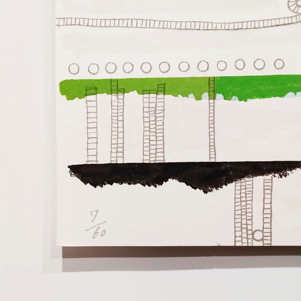猪熊弦一郎　環境Ａ　1970年　シルクスクリーン　版画　限定60部　サイン　真作 猪熊弦一郎 環境A 1970年 シルクスクリーン 版画 限定60部