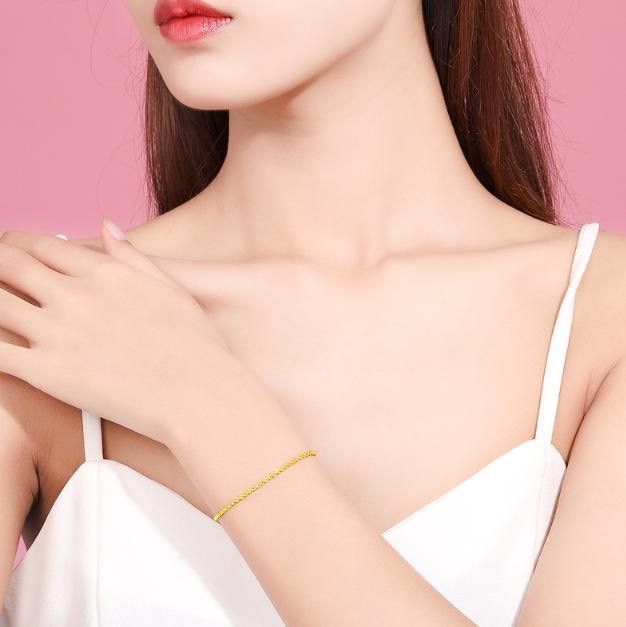 18K ロープ チェーン ブレスレット 18k AU750 18金 約18.5㎝ - メルカリ