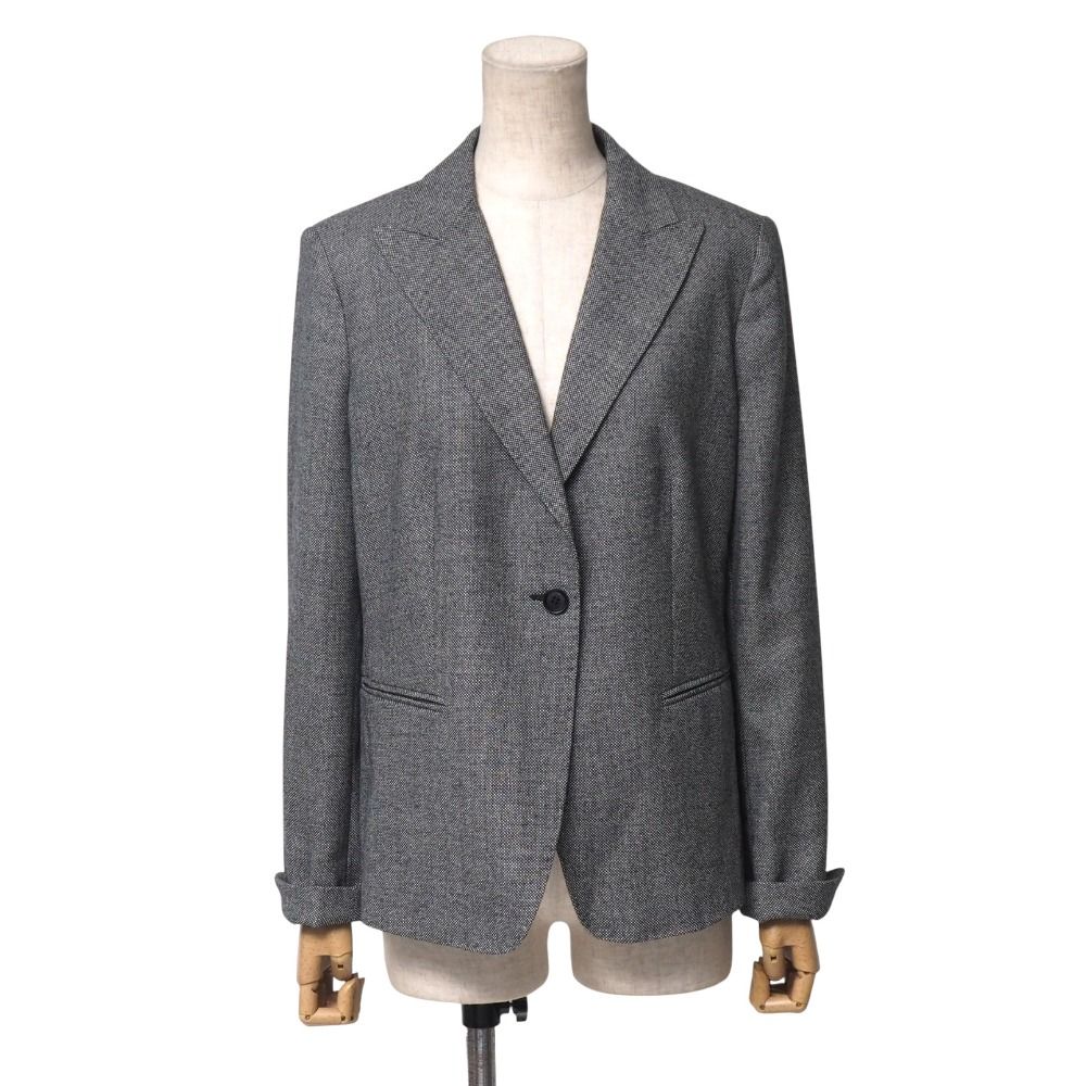 MAX MARA マックスマーラ テーラードジャケット サイズ44 白タグ シングル ブレザー イタリア製 ブランド古着 20251028 RA6440
