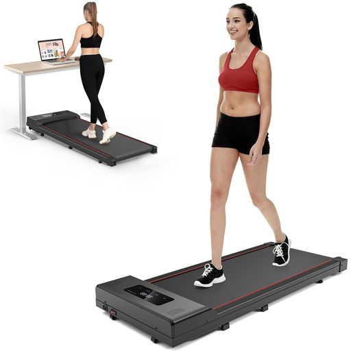 Tvdugimルームランナー家庭用ウォーキングマシン電動ランニングマシン組み立て不要コンパクト電動薄型軽量静音時速1 8km収納便利自宅用オフィス用男女兼用 レッド