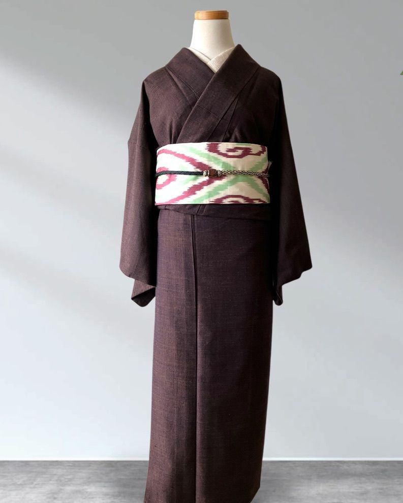 焦茶×赤紫ニュアンス