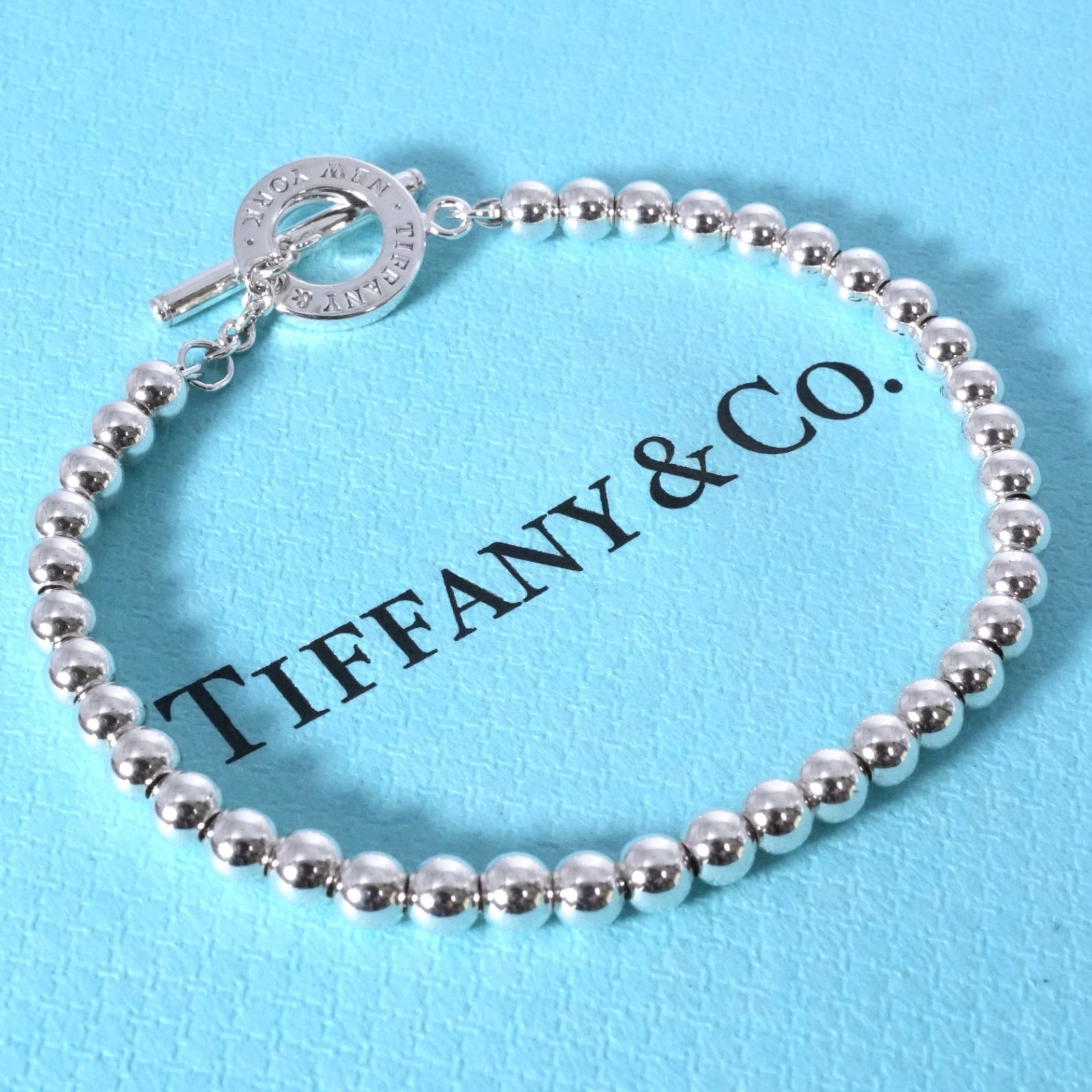 極美品✨ティファニー ボールチェーン ブレスレット トグル シルバー Ag925 極美品 ティファニー ボールチェーン トグル ブレスレット/25-1704S
