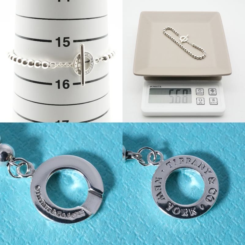 極美品✨ティファニー ボールチェーン ブレスレット トグル シルバー Ag925 極美品 ティファニー ボールチェーン トグル ブレスレット/25-1704S