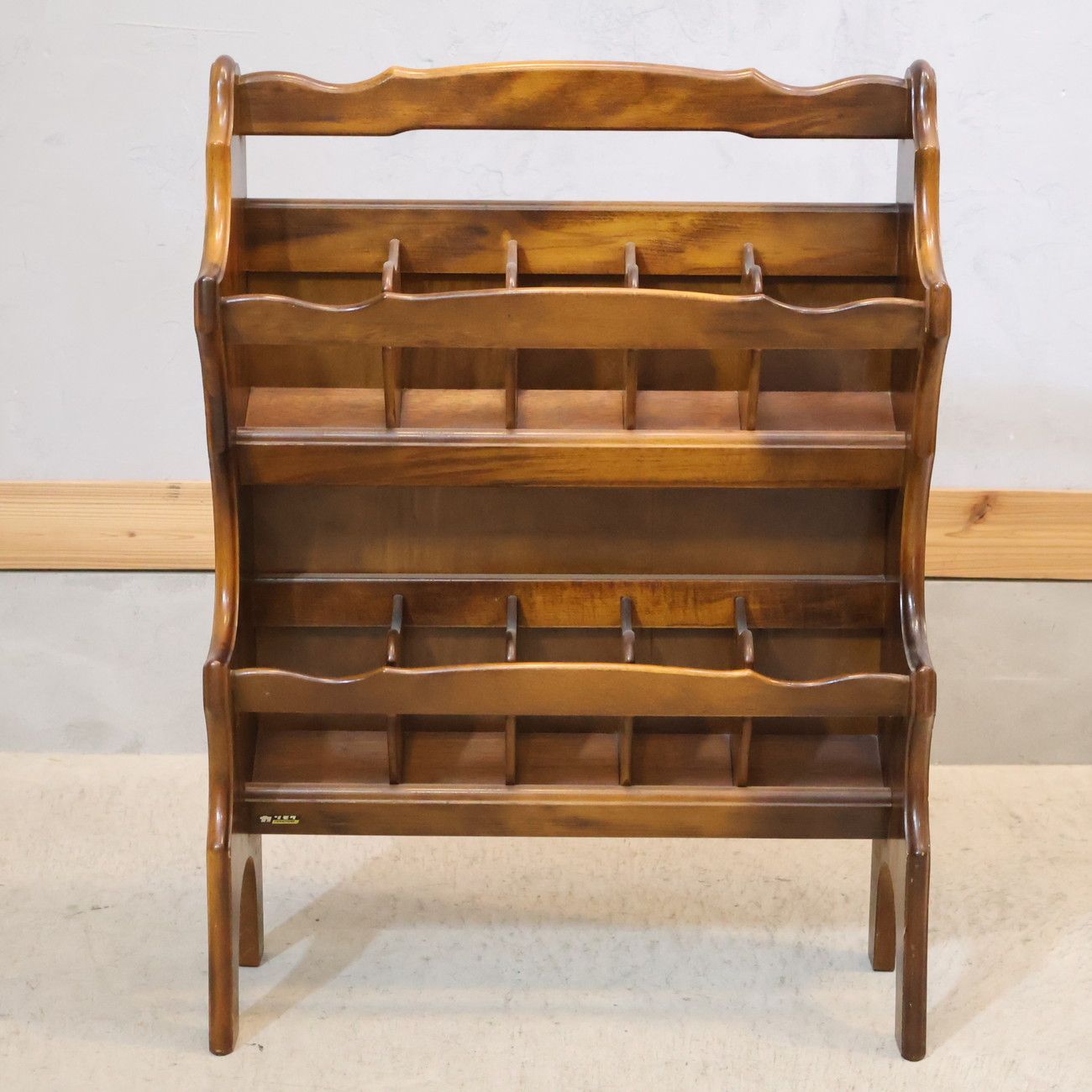 karimoku カリモク家具 COLONIAL コロニアル スリッパラック コンパクト アンティーク調 クラシック シンプル 木製 スリッパ立て