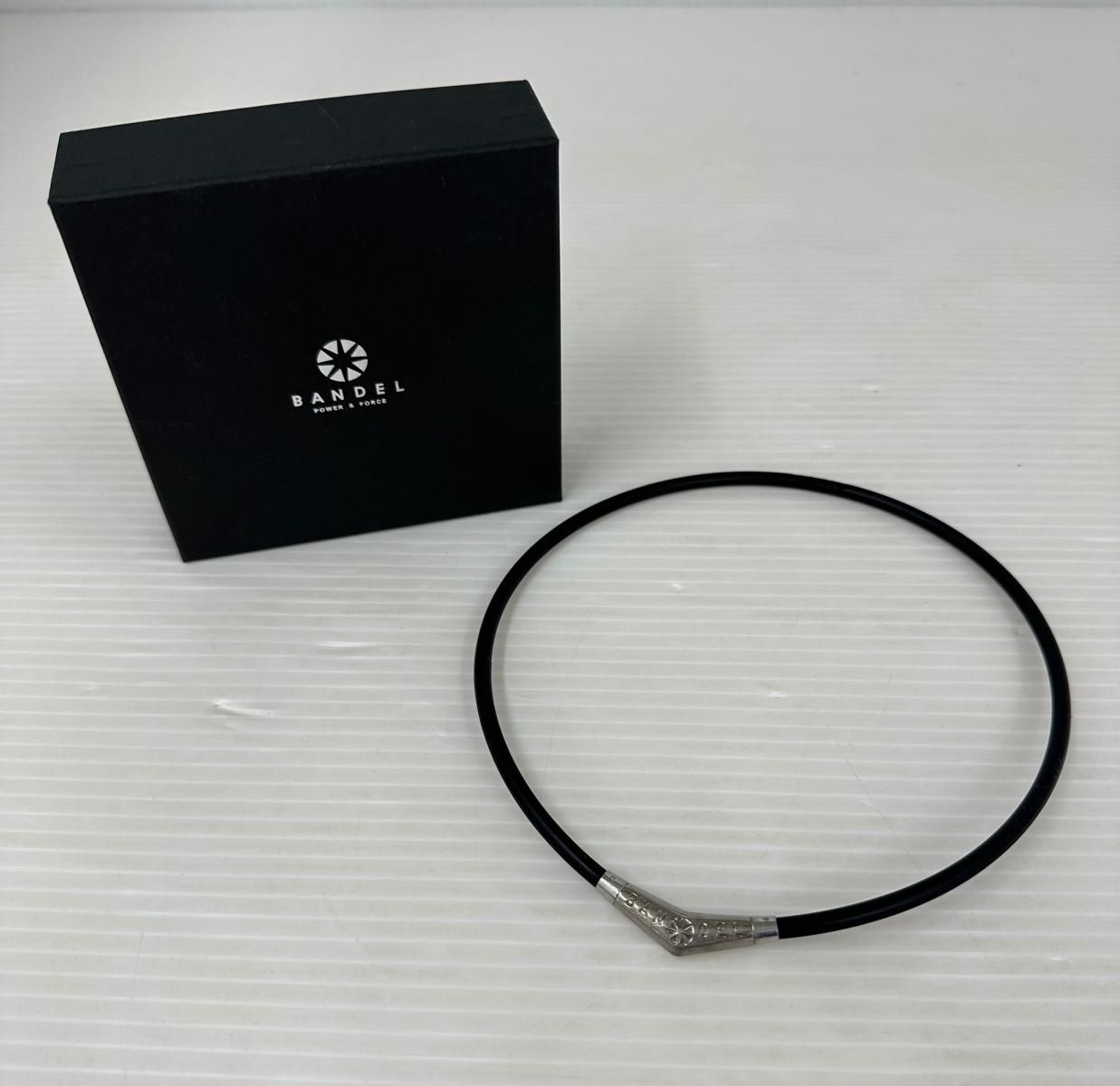 中古品】BANDEL バンデル チタンラバーネックレス 45㎝ (2510284 