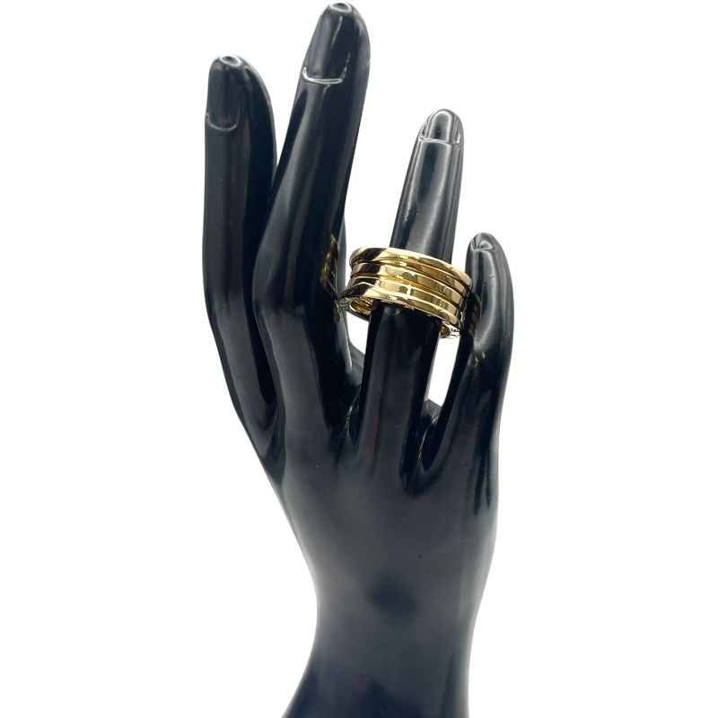 ブルガリ BVLGARI ビーゼロワンリング 4バンド イエローゴールド 750 ジュエリー FORTGASGNV_COM_BR