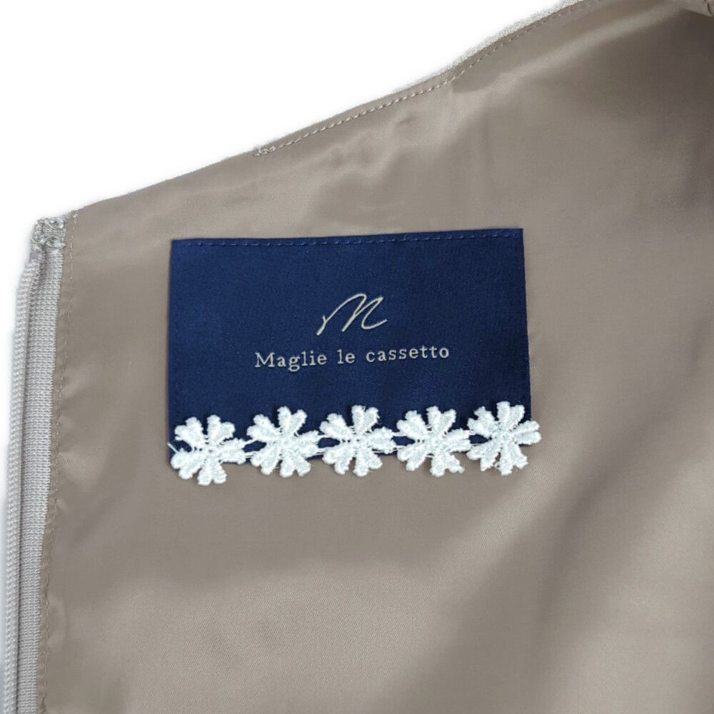 Maglie le cassetto マーリエルカセット フランドル45周年 フラワーモチーフワンピース 7 ベージュ ♀ A レディース 594810