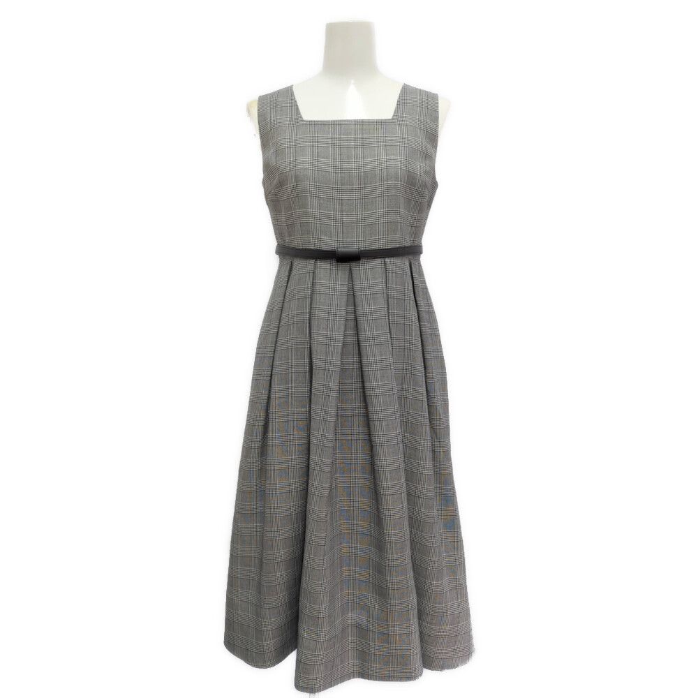 Maglie le cassetto マーリエルカセット グレンチェックワンピース 53121004 7 グレー 翌日配送可 ♀ A レディース 594808