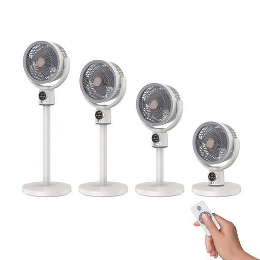 リビング扇風機 DCモーター360度首振り2025強化版 節電対策マイナス