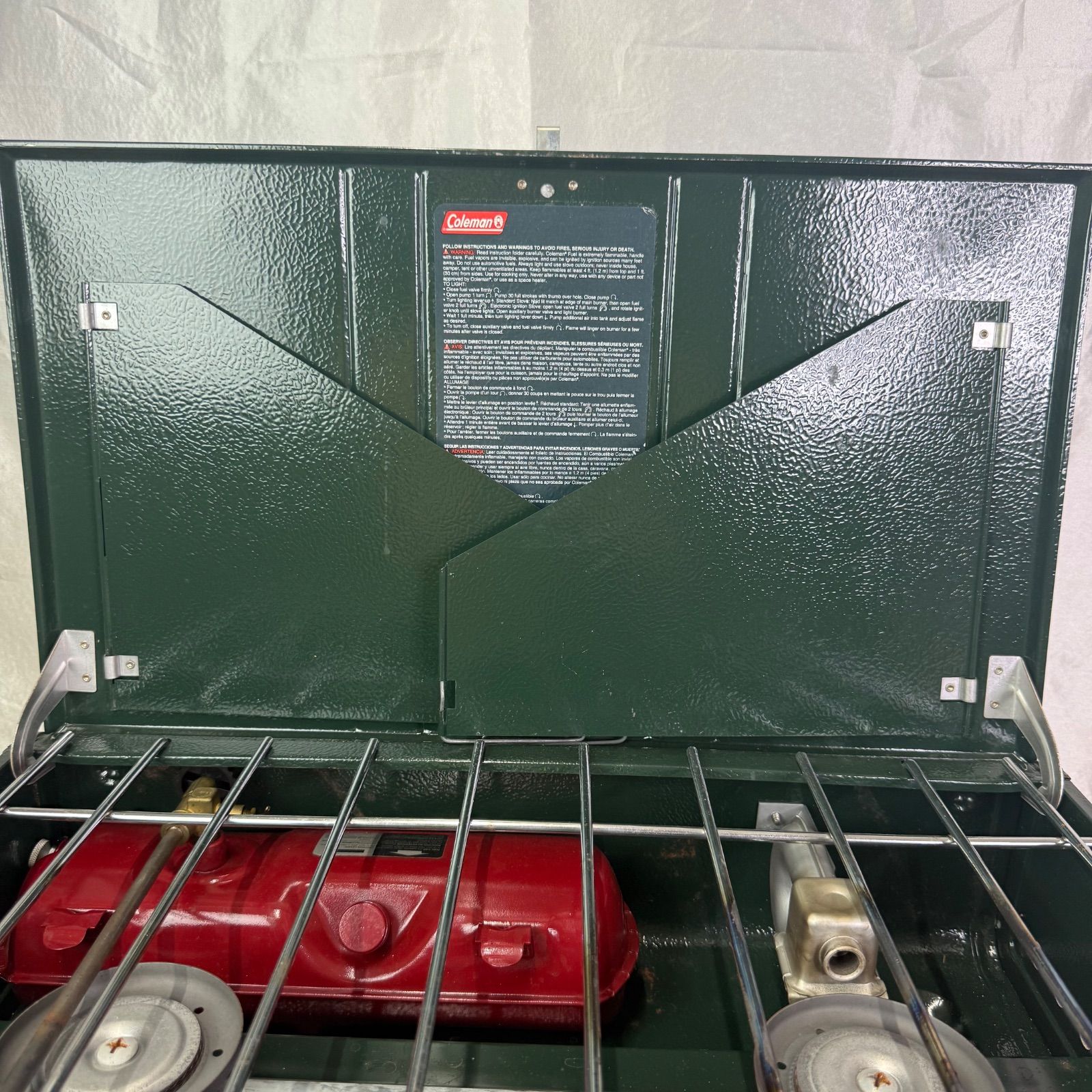 95年10月製造】Coleman 413H454T コールマン ガソリン ツーバーナー