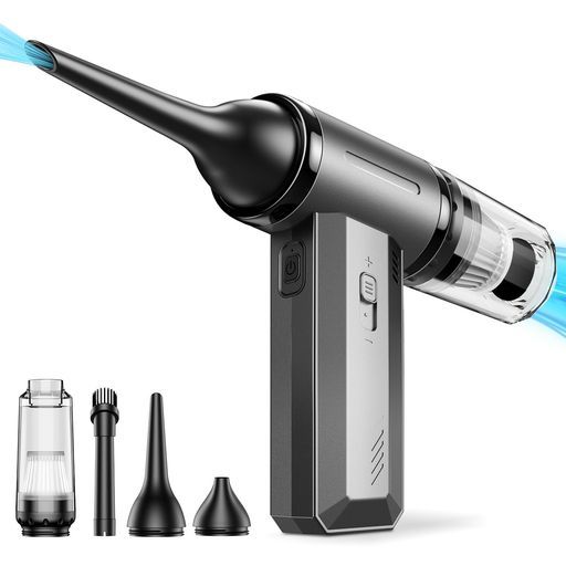 エアダスター電動エアダスターブロワー洗車 2025夏新開発2in1エアダスター-ハンディクリーナー 10000mAh大容量バッテリー超強力高速回転無段階風量調整Type-C充電式小型軽量吹き飛ばし-吸