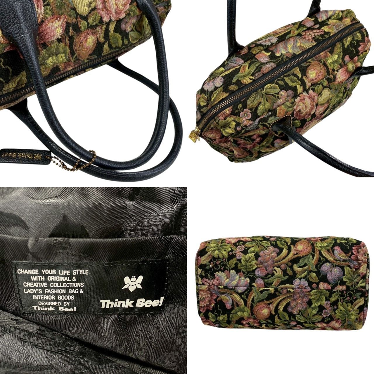B3738】 Think Bee! シンクビー ボストンバッグ ハンドバッグ ポーチ