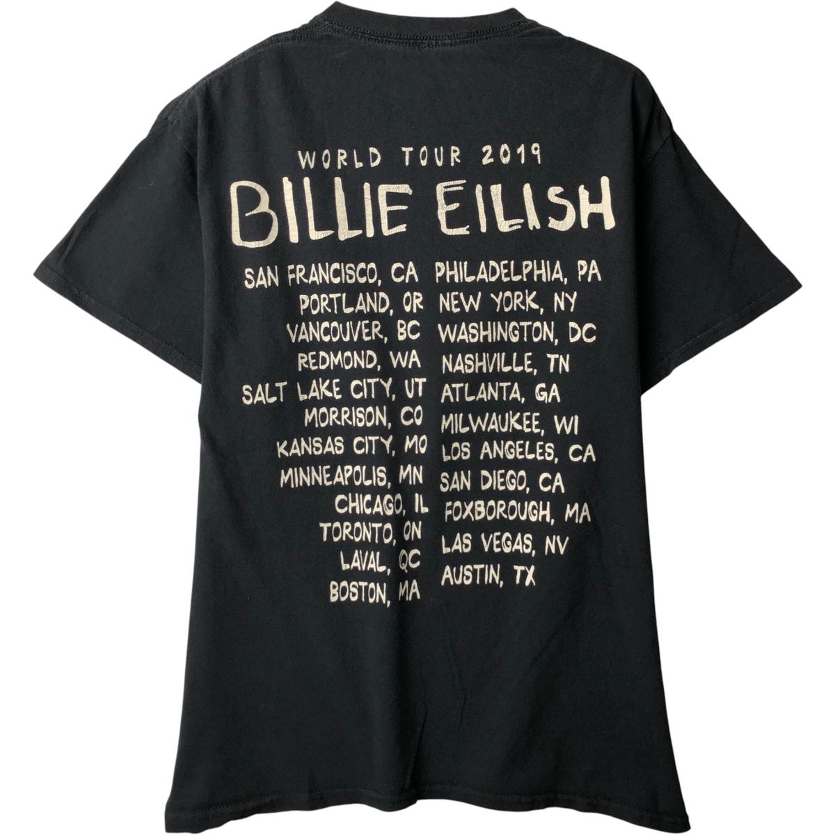 古着 billie eilish ビリーアイリッシュ バンドTシャツ バンT メンズM相当 eaa591550