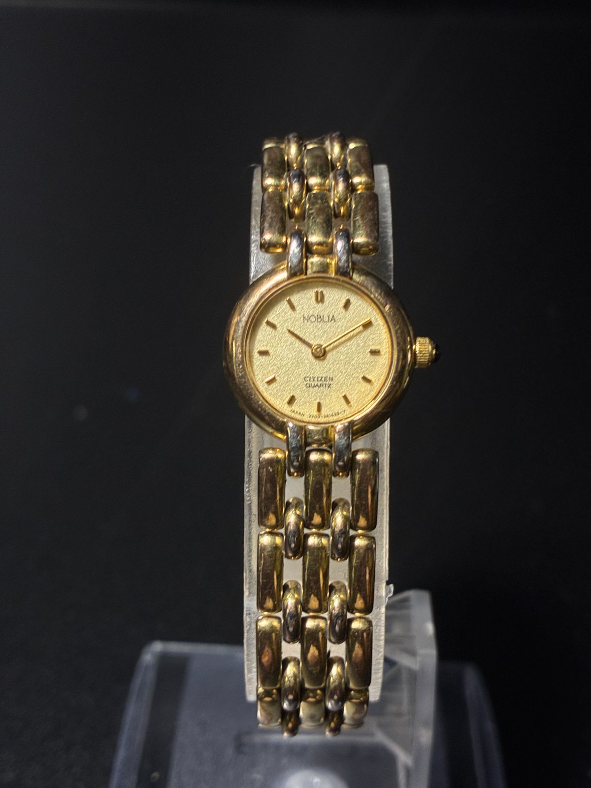 シチズン ノブリア QZ レディース時計 金メッキ 不動 C012
