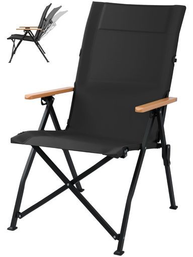 JoinNatureアウトドアチェア|3段階リクライニング式キャンプ椅子ハイバック設計|折りたたみ椅子耐荷重150kg対応|コンパクト軽量収納袋付属|キャンプ ガーデンチェア屋内兼用|収納時 21x19x90…