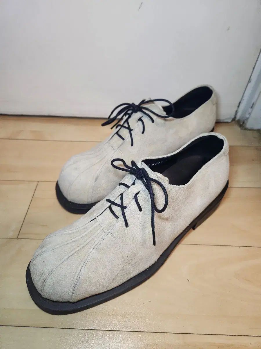 265 ROMANTIC MOVE プリーツ ダービーシューズ スウェード