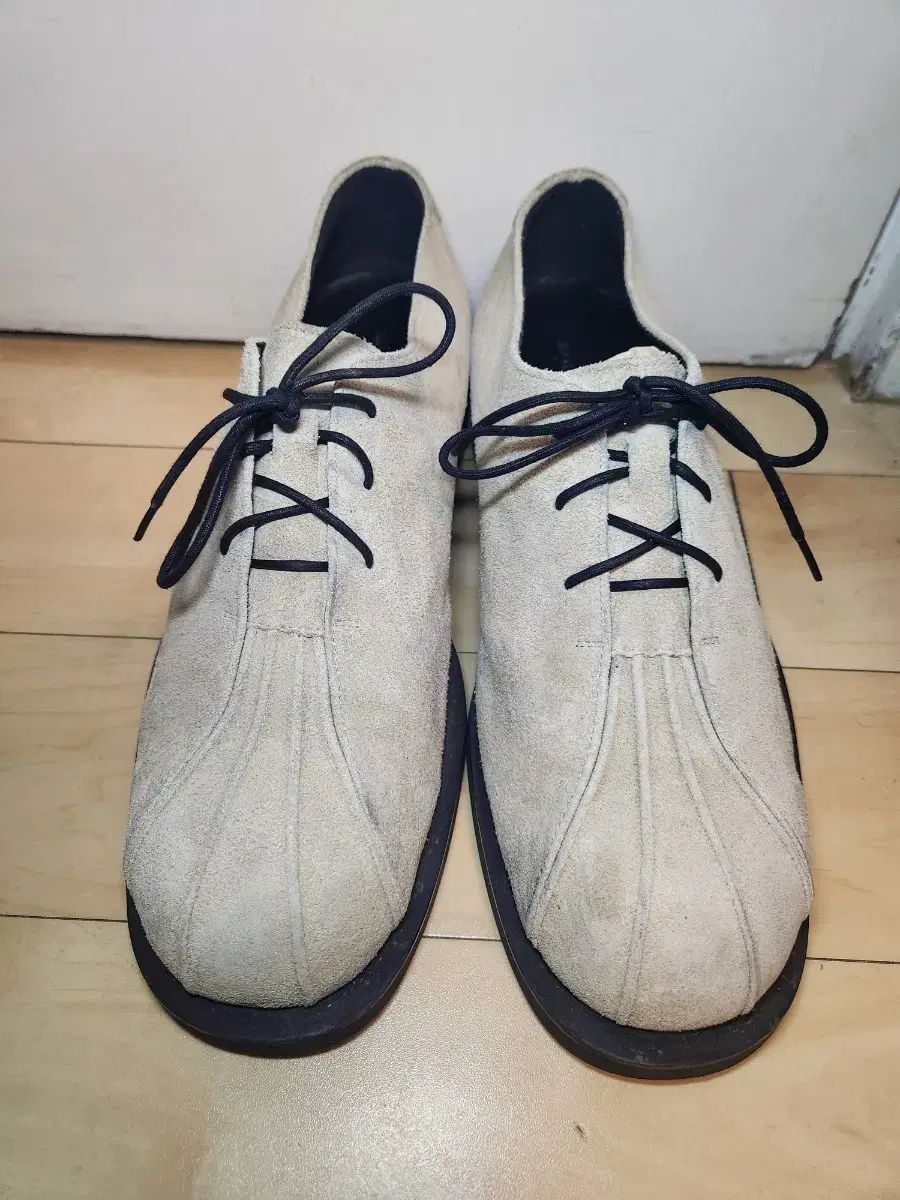 265 ROMANTIC MOVE プリーツ ダービーシューズ スウェード