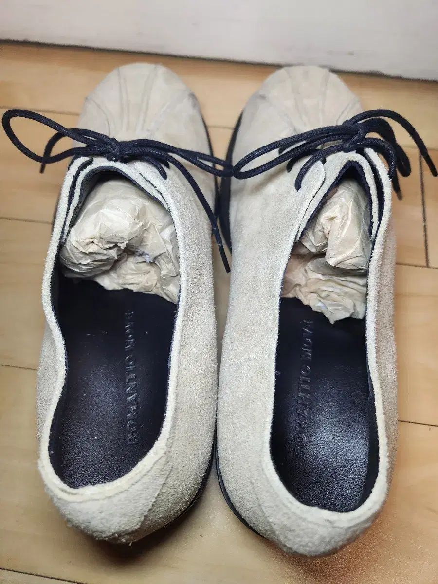  265 ROMANTIC MOVE プリーツ ダービーシューズ スウェード ローファー ブーツ 革靴