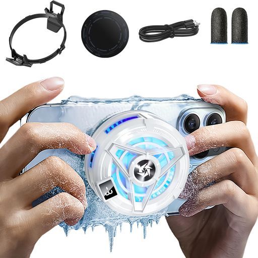 スマホ冷却ファンペルチェ素子【2025夏新登場・強冷冷却ファン】磁気式&クリップ式スマホクーラーUSB給電軽量凍結可能静音コンパクト手が邪魔にならないスマホ熱対策原神勝利の女神崩壊