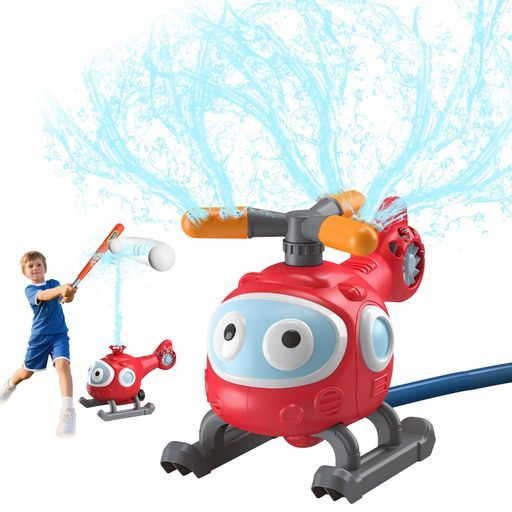 HUAJUNスプリンクラー飛行機水遊びおもちゃスプリンクラー飛行機野球野球ゲーム屋外スプリンクラーシャワ夏の庭遊び夏対策子供向け玩具噴水アウトドア芝生遊び子供用庭野菜畑芝生花園…