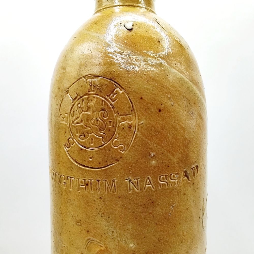 ナッサウ公国　ウォーターボトル　19世紀　アンティーク　骨董　ドイツ　陶製 ナッサウ公国 ウォーターボトル 19世紀 アンティーク 骨董