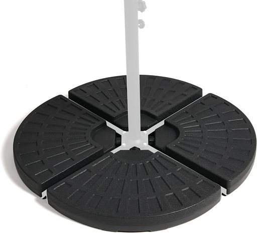 seacallパラソルベース水と砂を注入するスクエアパラソル48*48CM量9kgパラソルスタンドブラック転倒防止用重石台座スタンドパラソルベース移動も簡単屋外広場のコーヒープールガーデンカ…