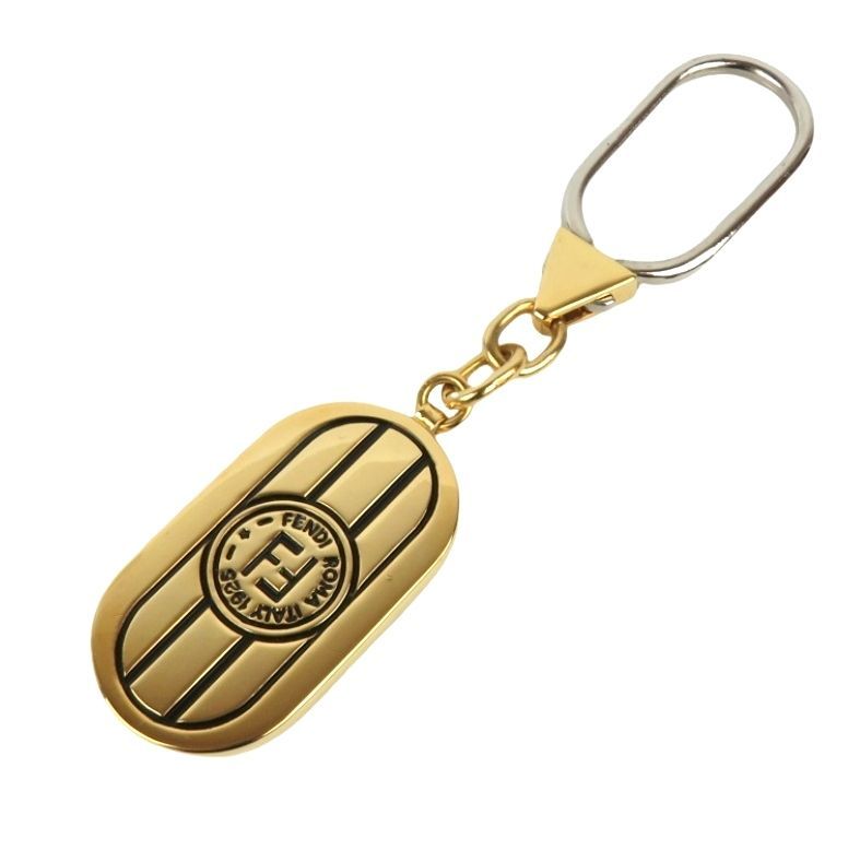 FENDI フェンディ キーホルダー キーリング ズッカ ゴールド イタリア製 rk10344