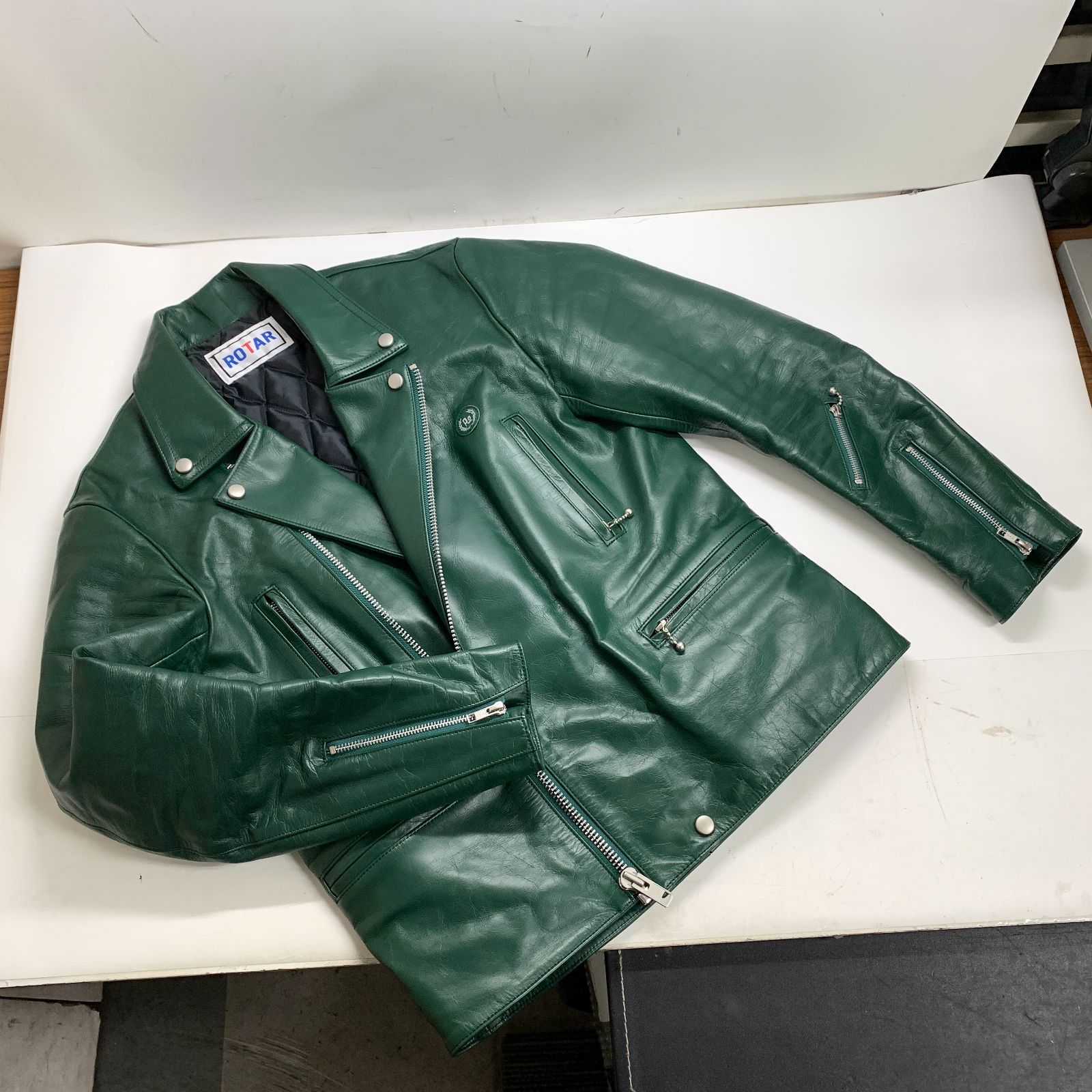 f001 YO ROTAR ローター GT ダブル レザー ライダース ジャケット 