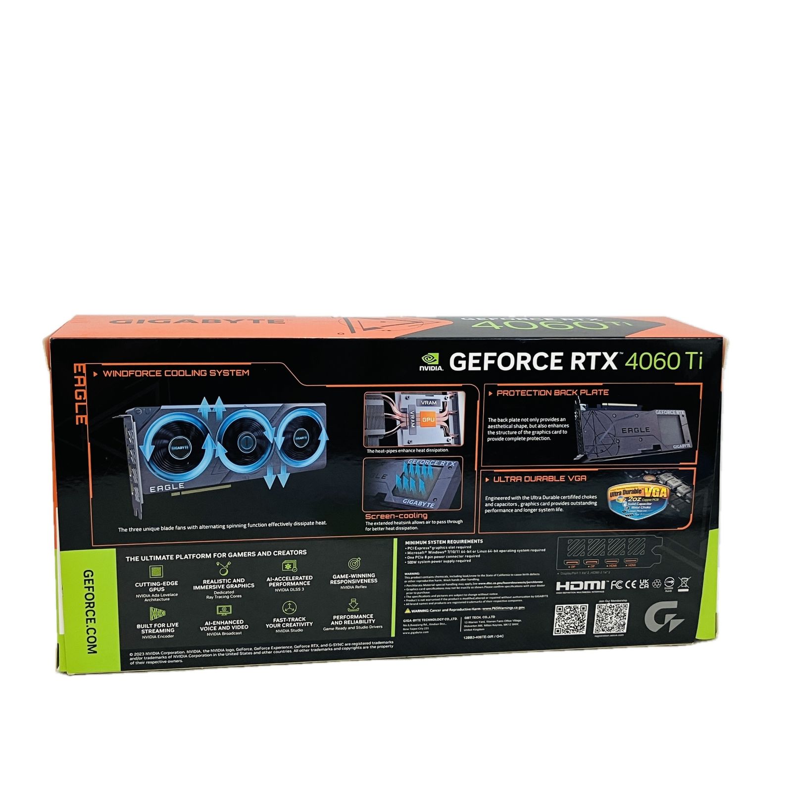 GIGABYTE GeForce RTX 4060 Ti 8GB グラフィックボード ビデオカード PCパーツ 箱あり 現状品 ジャンクC10565192