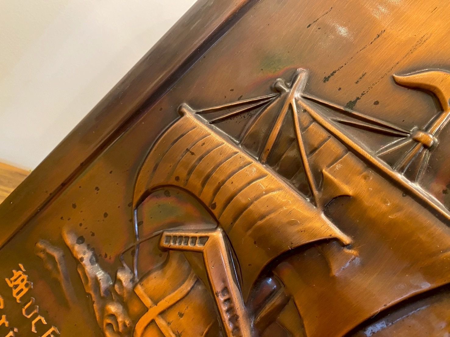 島本製作所スリッパラック純銅 昭和レトロ木製 家具インテリア玄関収納