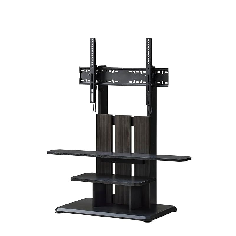 朝日木材加工 壁寄せ テレビ スタンド WS-C style 32~77型 幅69 ブラック チルト機能付 キャスター付 WS-C690-AG 1