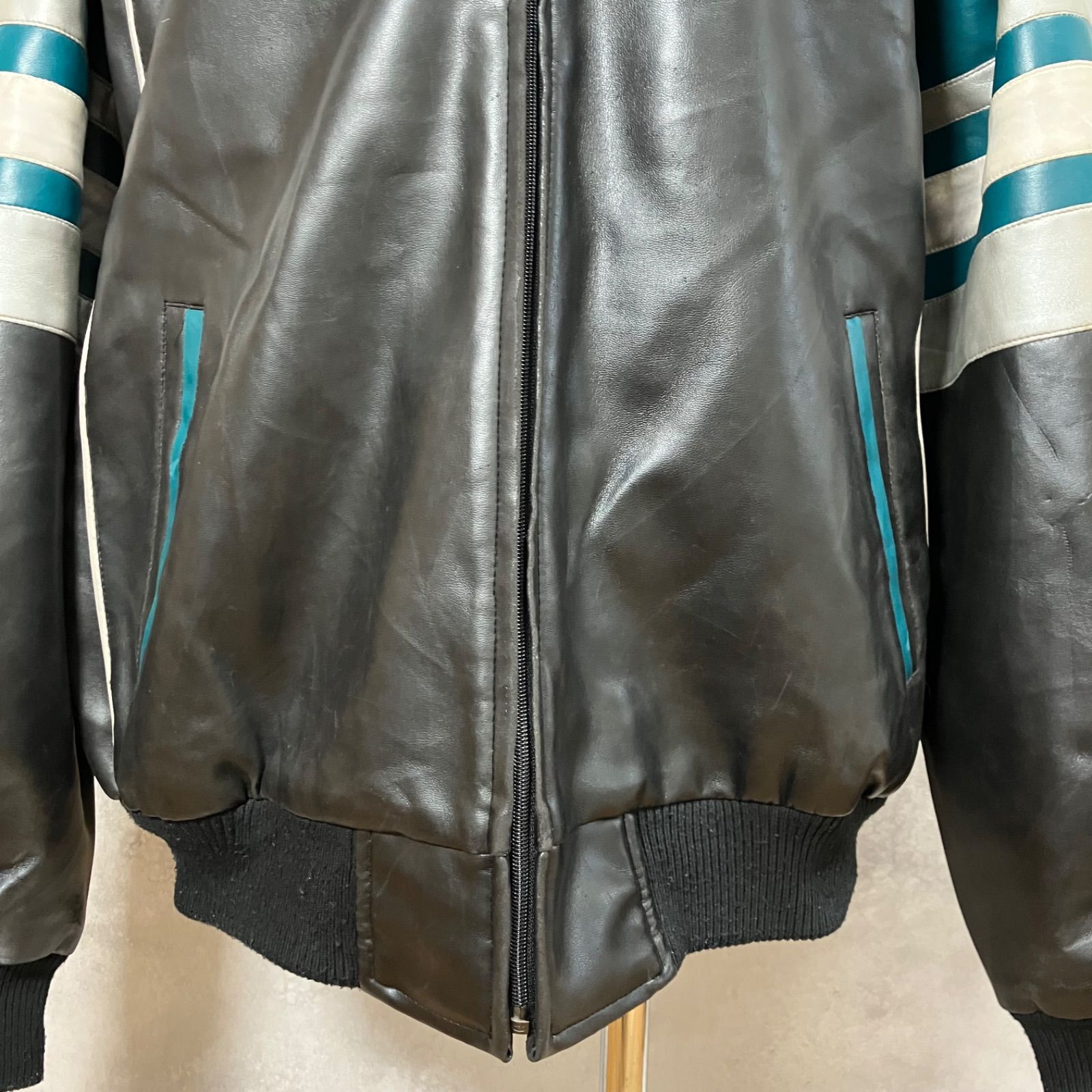 NFL フィラデルフィア　イーグルス　両面 刺繍　ZIPUP　ジャケット　M 90s NFL フィラデルフィア イーグルス 両面 刺繍 ZIPUP