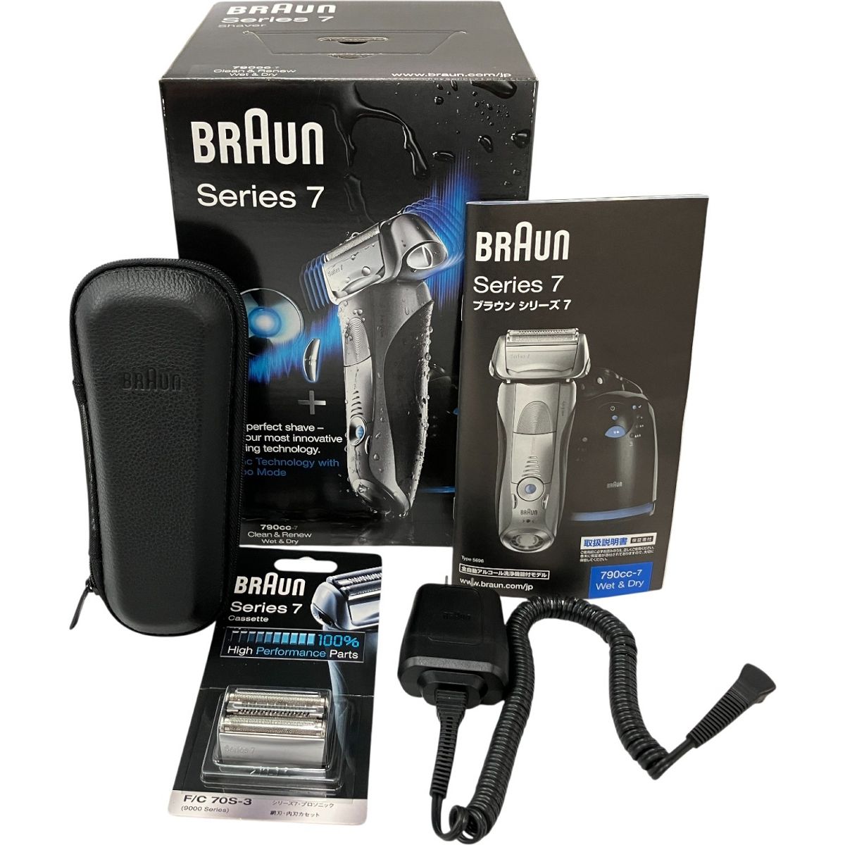 BRAUN 790 CC 7 Series 電気シェーバー ひげ剃り ブラウン つけ刃セット 髭剃り 家電