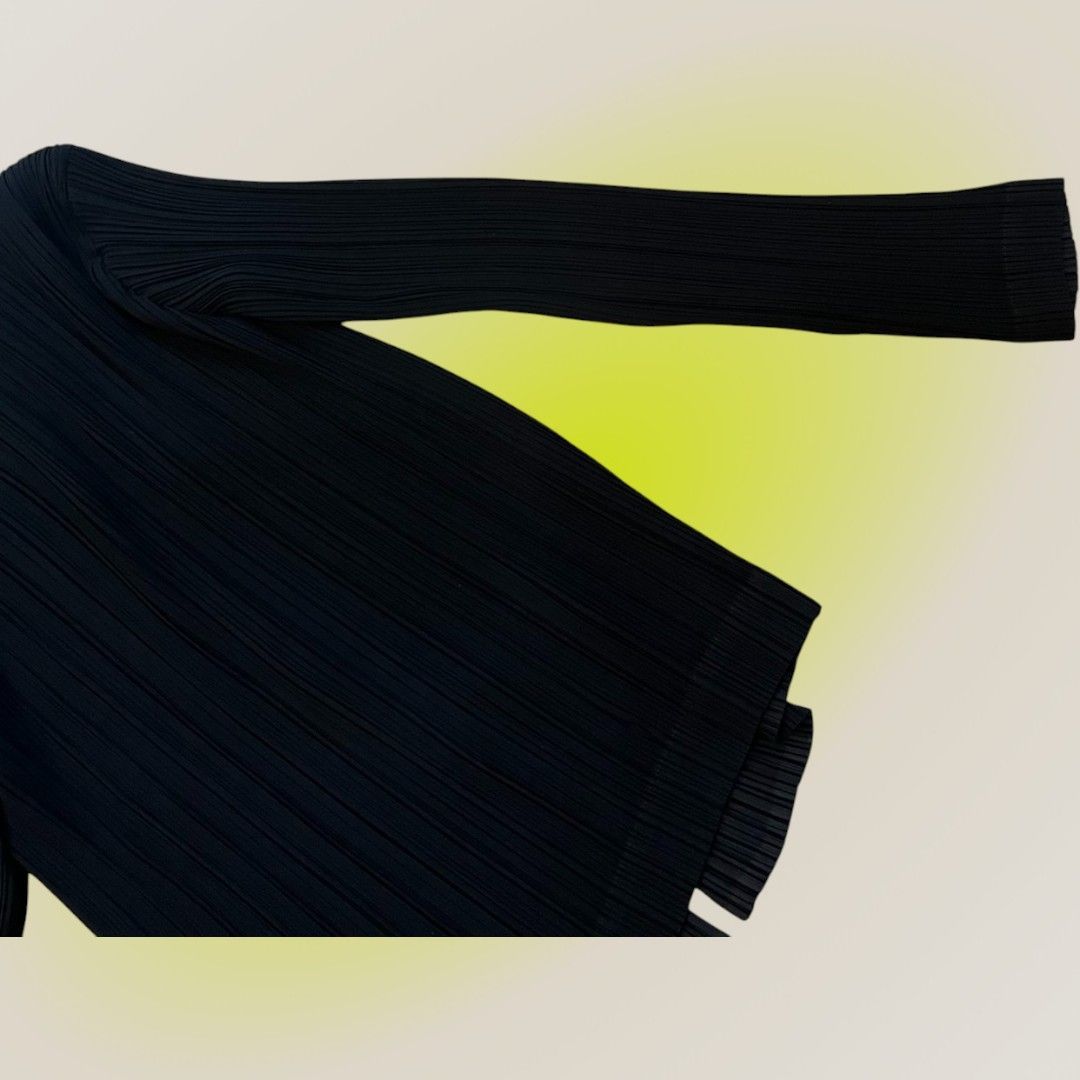 イッセイミヤケ ISSEY MIYAKE プリーツジャケット IM91FD156 ブラック サイズ1 GULLKHAN_COM