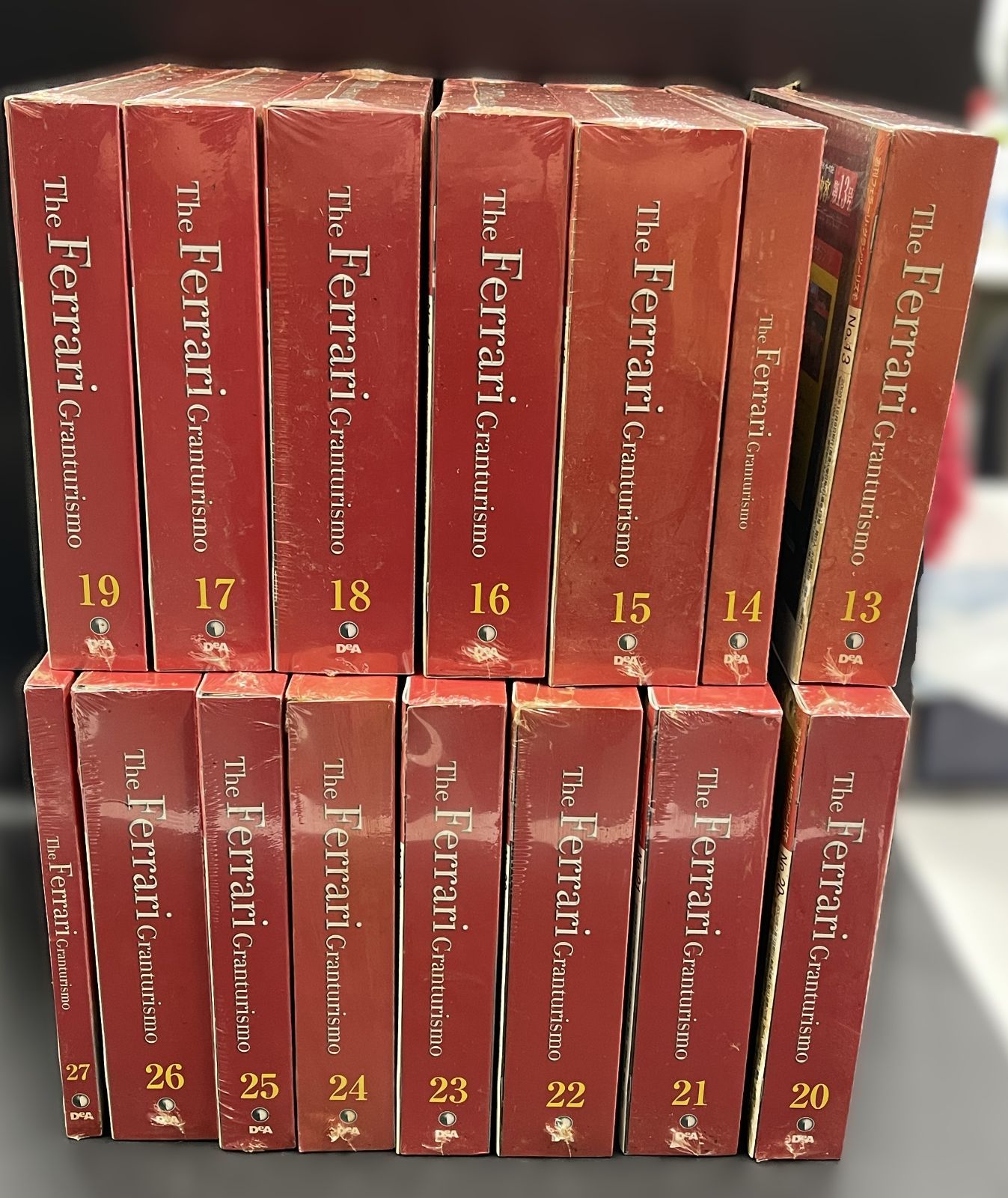 未開封 シュリンク付 デアゴスティーニ 週刊フェラーリ グランツーリズモ No13～27 15冊