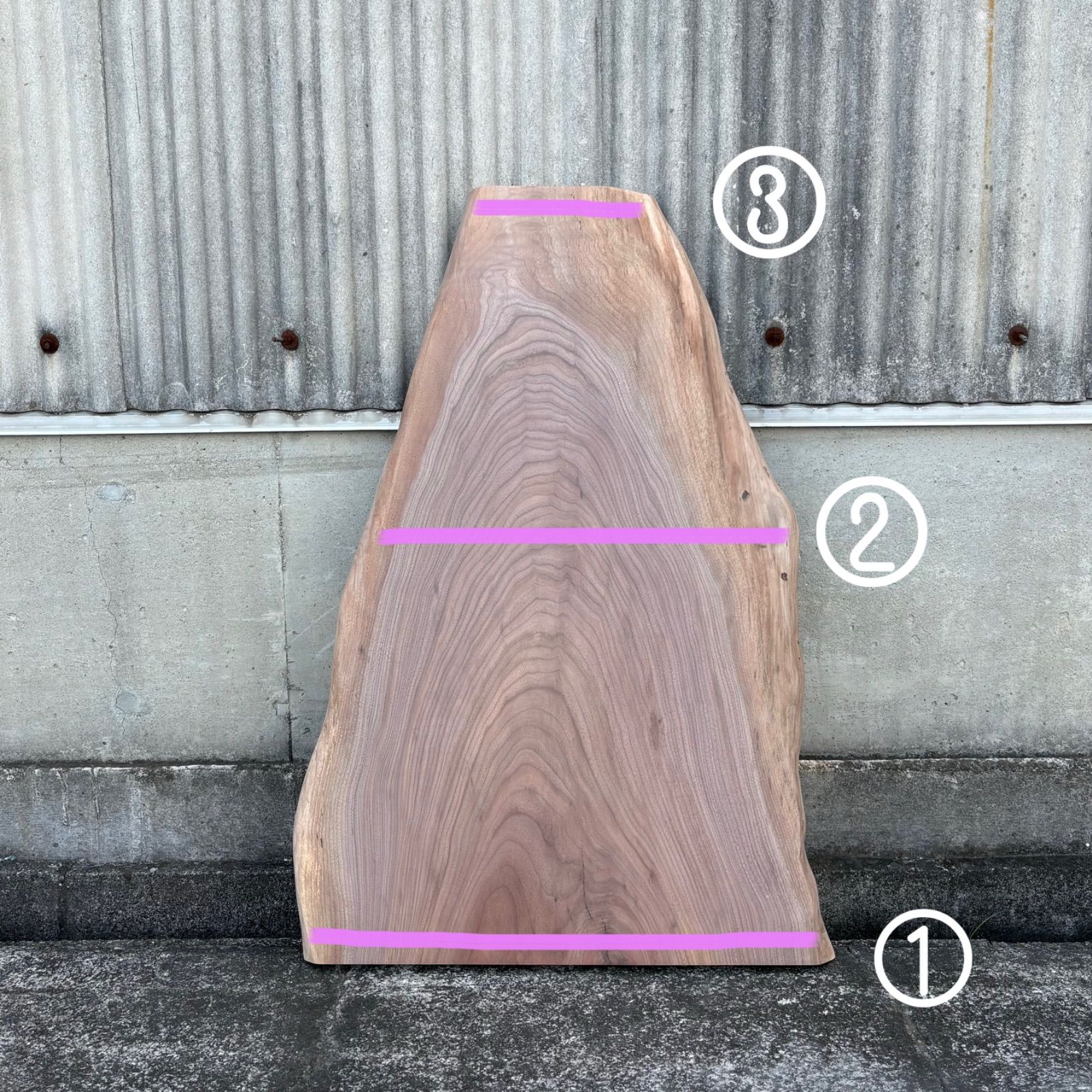 ウォールナット 一枚板 DIY木材 無垢材 無垢テーブル 手作り家具 サイドテーブル インテリア