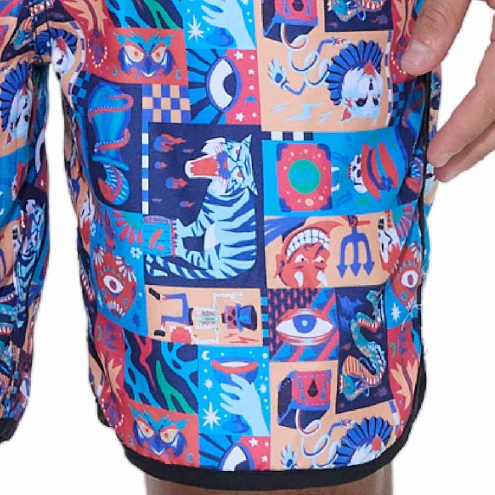  69 slam サーフパンツ ボードショーツ メンズ ミディアム丈 WEIRD BLOCK SSXWBK-PM 水着 水着 ラッシュガード