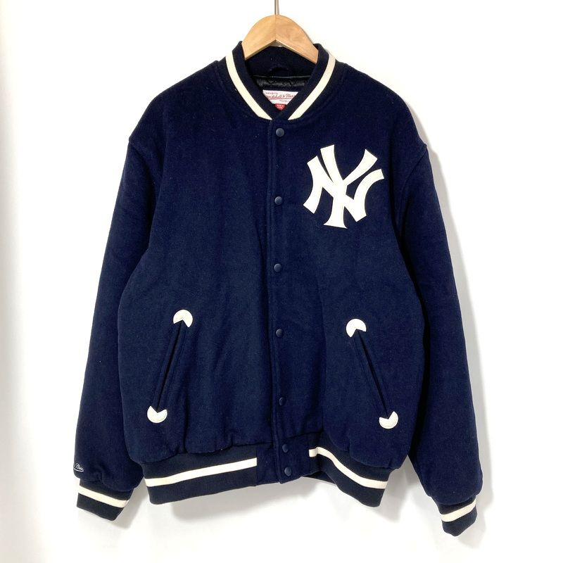 New York Yankees ミッシェルアンドネス スタジャン ネイビー mitchell&ness ミッチェル&ネス スタジャン スタジアムジャンパー