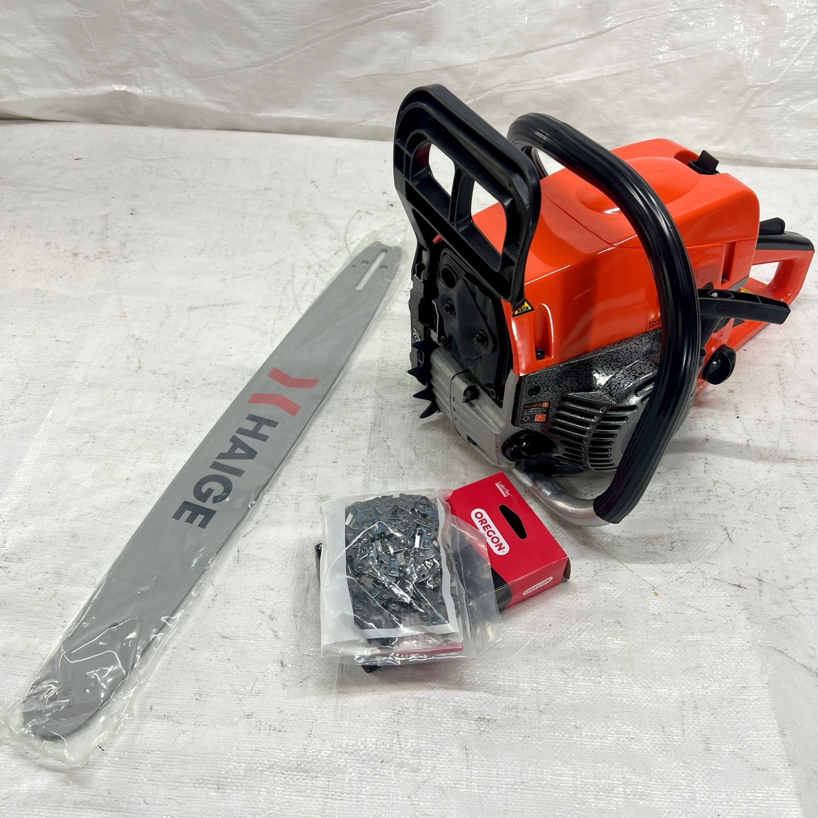 チェーンソー 20インチ 50cm エンジン式 52cc 2サイクル 3馬力 ウォルブローキャブ オレゴン製 ソーチェーン装備 倒木 枝落とし 玉切り HG-K5200 700-1