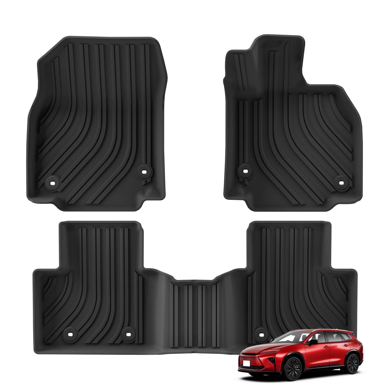 トヨタ クラウンエステート 2代目 AZSH3 W型 フロアマット 3Dフロアマット CROWN ESTATE RS Z -現行 立体構造 足元マット 車用 カーマット 運転席 助手席 取付簡単 TPE素材 防水 耐汚れ 耐久 滑り