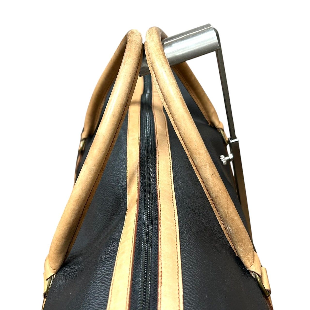 Burberrys バーバリーズ ボストンバッグ 旅行バッグ 大容量 ホースロゴ 騎士ロゴ レザー 本革 ブラック ブラウン メンズ レディース ユニセックス ヴィンテージ ビンテージ イタリア製 出張 ゴルフ X3 DECORATOM_COM_BR