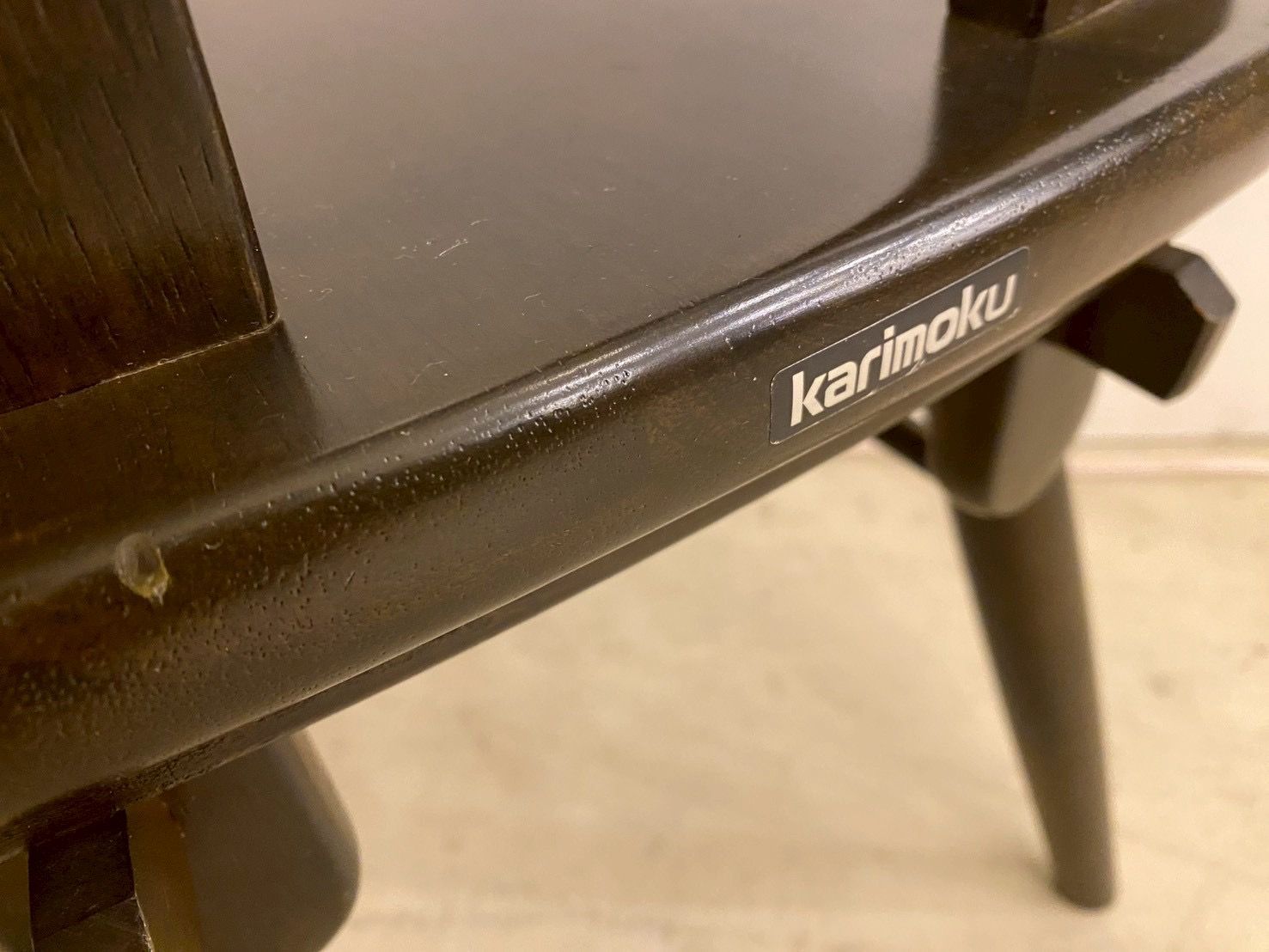 カリモクダイニングチェア　RUSTIC　ルスティック　一脚　レトロヴィンテージ③ 美品 カリモク ルスティック ダイニング チェア 椅子 インテリア