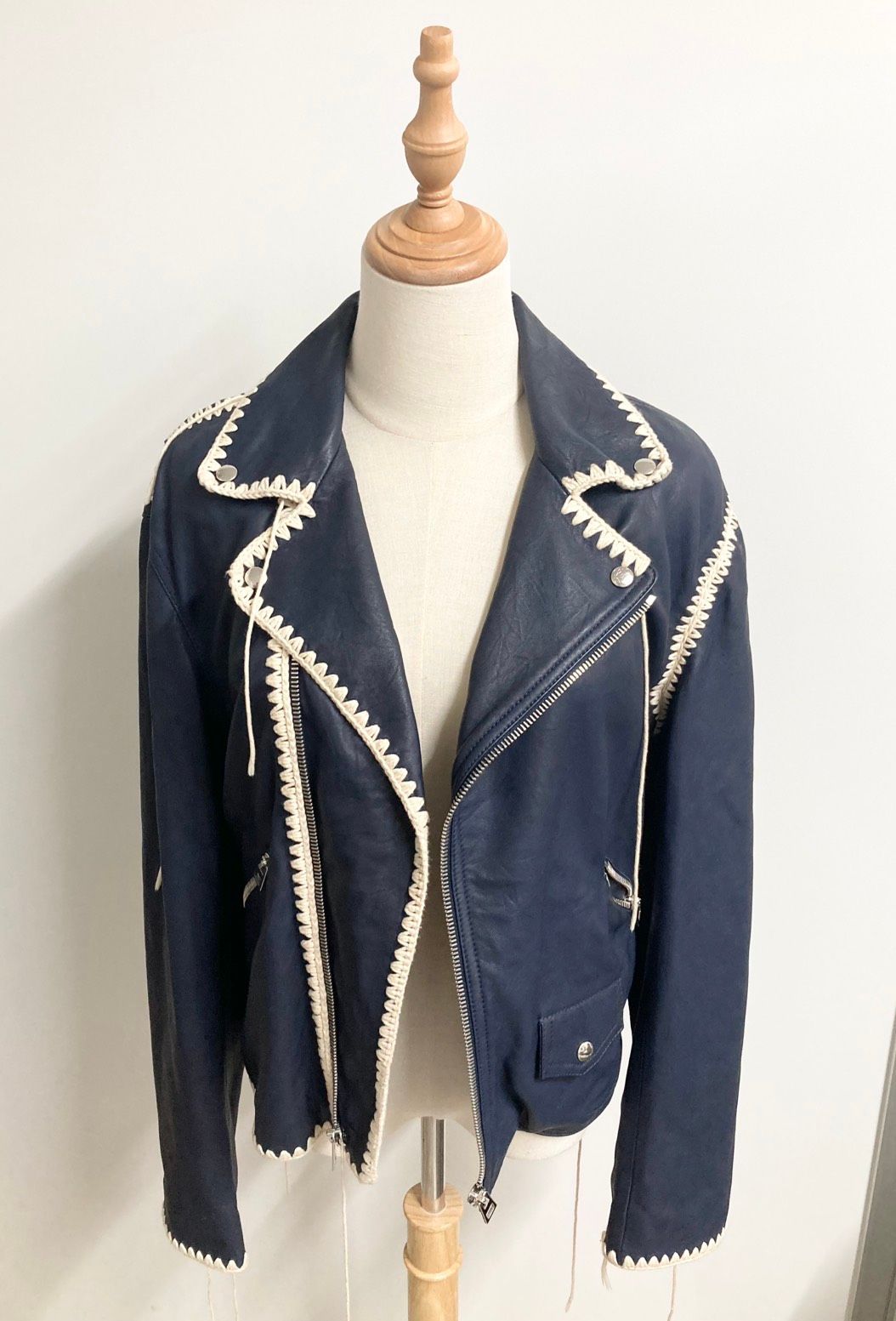 LOEWE ロエベ ラムレザー ライダース ジャケット