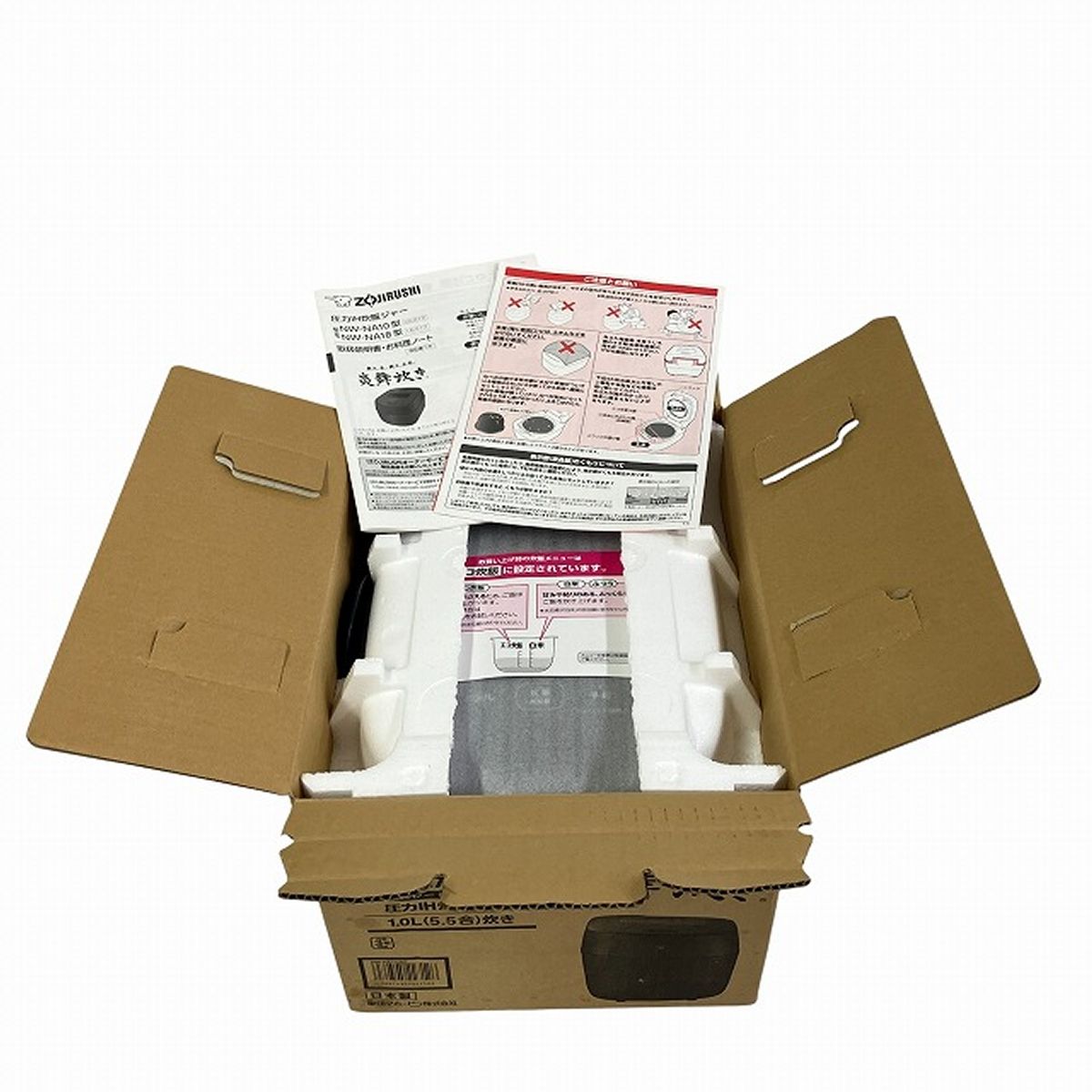 NW-NA 10型 め炊き 圧力IH炊飯ジャー ブラック 炊飯容量1.0 L 呼び容量 3.2 み