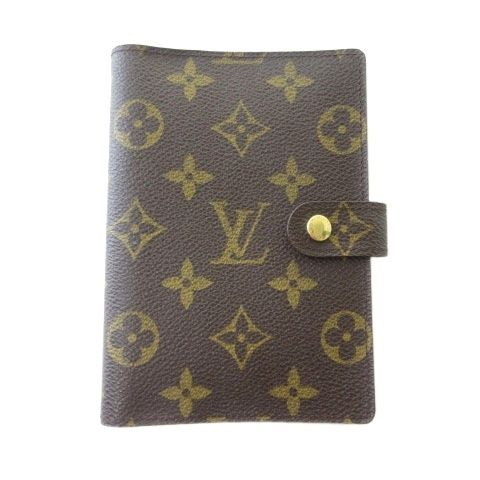 ルイヴィトン LOUIS VUITTON R20005 モノグラム アジェンダPM 手帳カバー ブラウン 茶