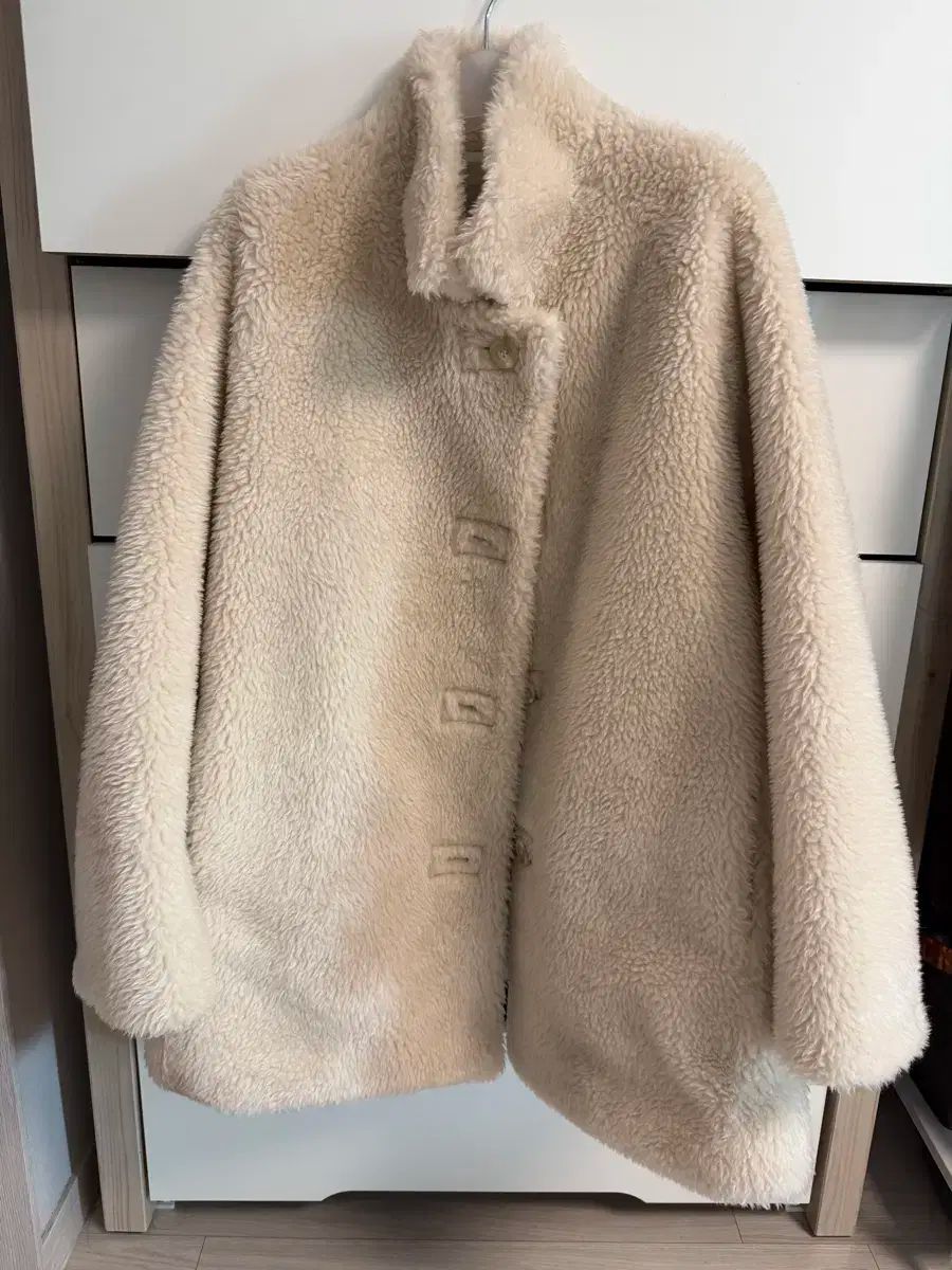 自信 ファサードパターン ラムウール ファー ジャケット M 【最短翌日配送】
