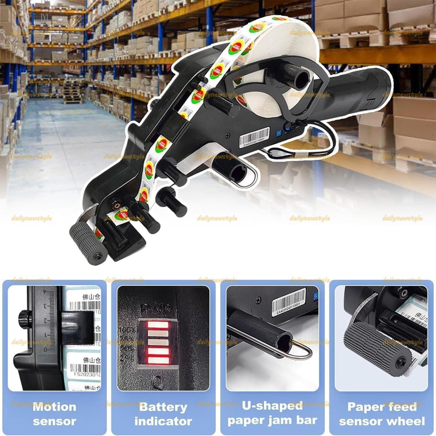 コードレスハンディタイプ剥離シールディスペンサー