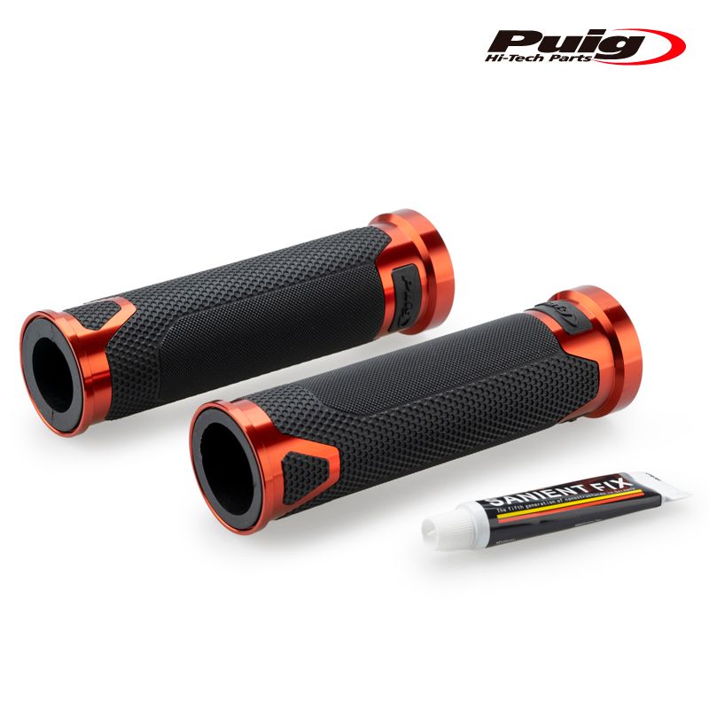 Puig 22271T REVVING GRIPS 119mm [ORANGE] 汎用 プーチ レヴィング